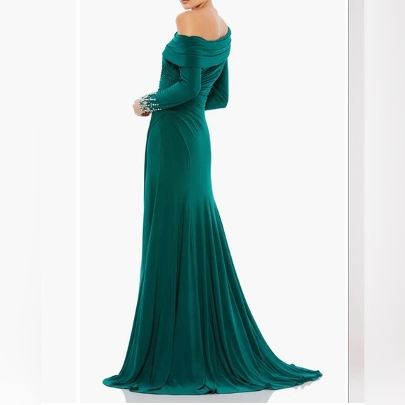 Mac Duggal WOMENS RUCHED EMBELLISHED EVENING DRESS size 10 New with tags - Picture 4 of 11